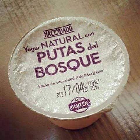 a white cheese with purple writing on it